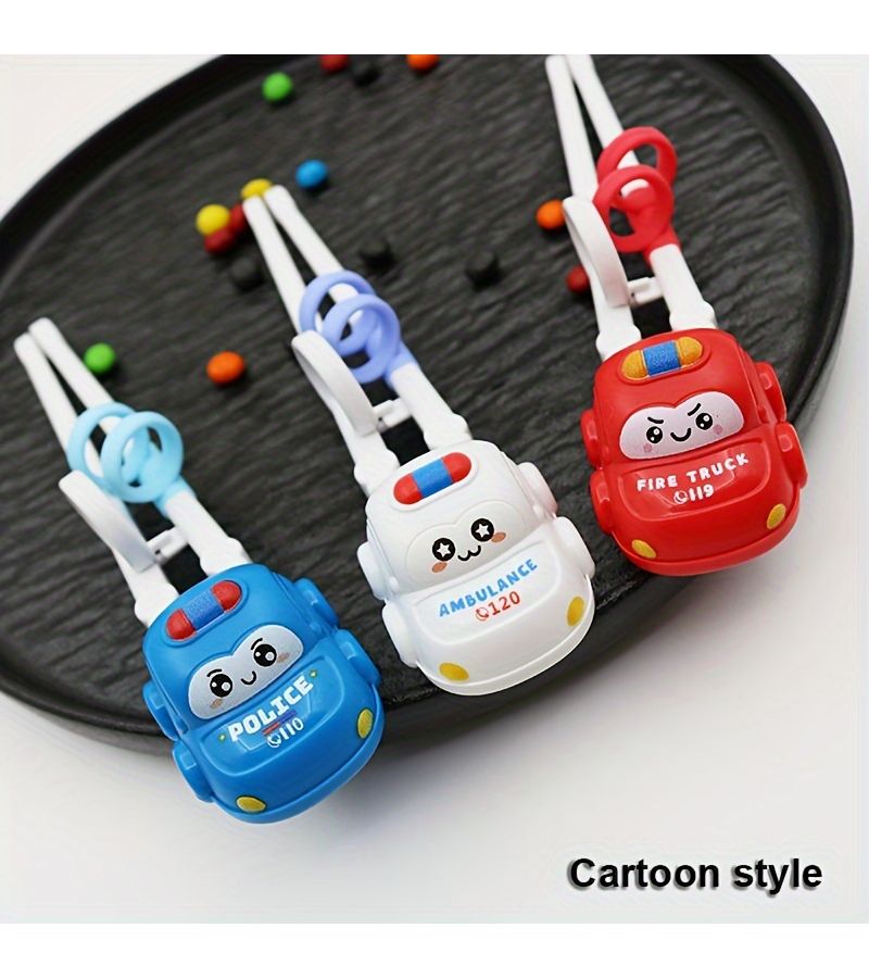 Red Cartoon Car Shaped Chopstick Practice Training Tools For Kids Toddlers - Image 2