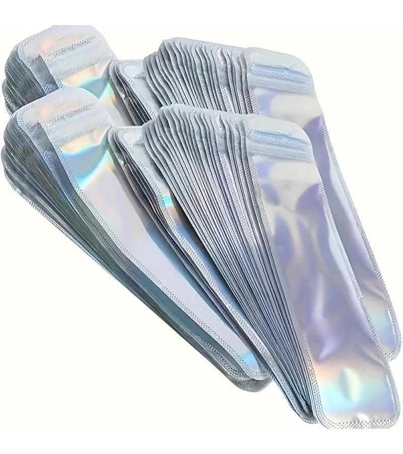 10pcs Reusable Rainbow Laser Gift Bags Holographic Zippered PP Organizers - Image 4