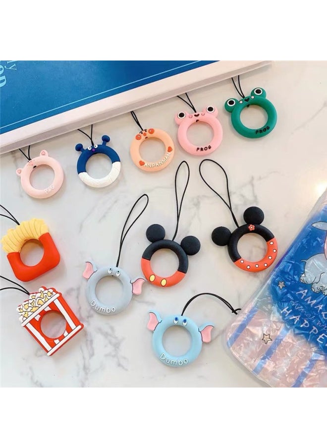 Generic - Lanyard Ring Mobile Phone Shell Lanyard Earphone Set Ring Cartoon Cute Mobile Phone Lanyard Donut Ring Ring-Specifications Support Image Upload:Venom - Image 1