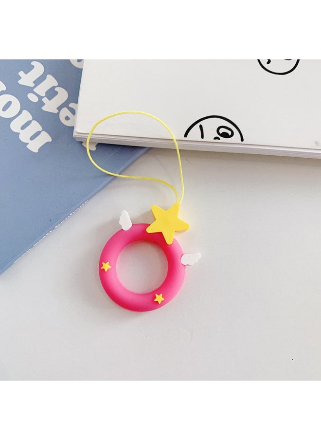 Generic - Lanyard Ring Mobile Phone Shell Lanyard Earphone Set Ring Cartoon Cute Mobile Phone Lanyard Donut Ring Ring-Specifications Support Image Upload:Venom - Image 1