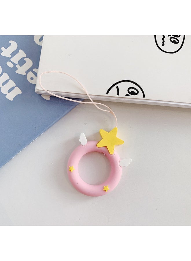 Generic - Lanyard Ring Mobile Phone Shell Lanyard Earphone Set Ring Cartoon Cute Mobile Phone Lanyard Donut Ring Ring-Specifications Support Image Upload:Venom - Image 1