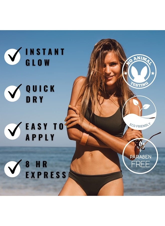 Sun Laboratories by Giesee Sun Laboratories Dark Sunsation Self-Tanning Lotion for Body and Face - Sunless Tan Golden Glow - Very Dark - 2 fl oz Travel Bottle - Image 4