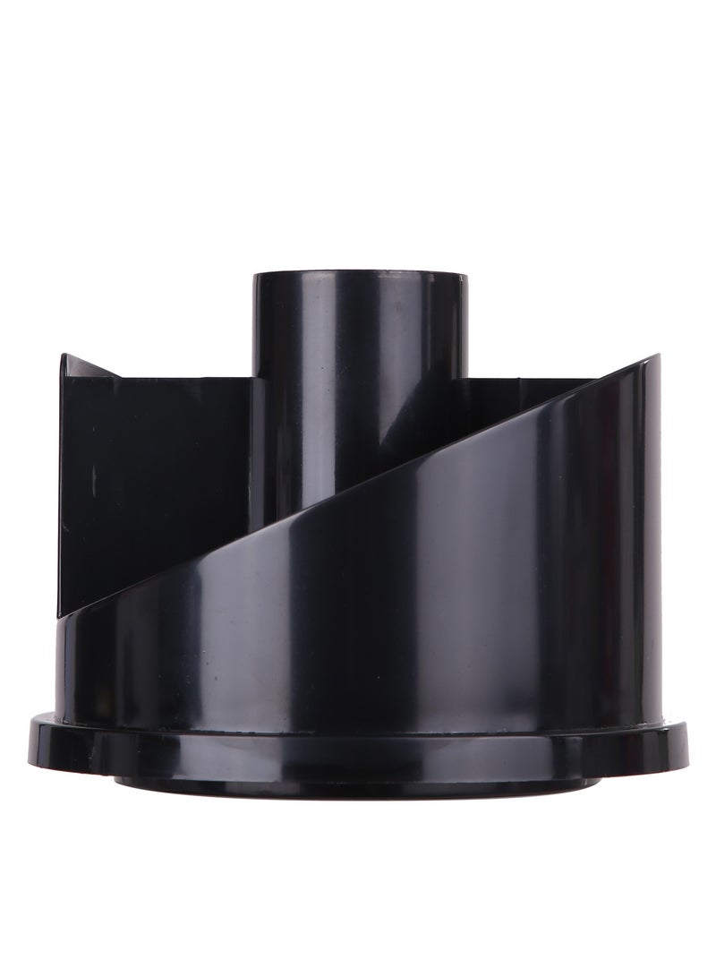 Deli E38251A Rotary Desk Organizer, φ153×145mm, Black, Durable HIPS Material, 7 Compartments, Rotary Base - Image 2