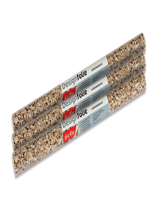 d-c-fix 346-0181-3PK Decorative Self-Adhesive Film, Brown Granite, 17" x 78" Roll, 3-Pack - Image 2