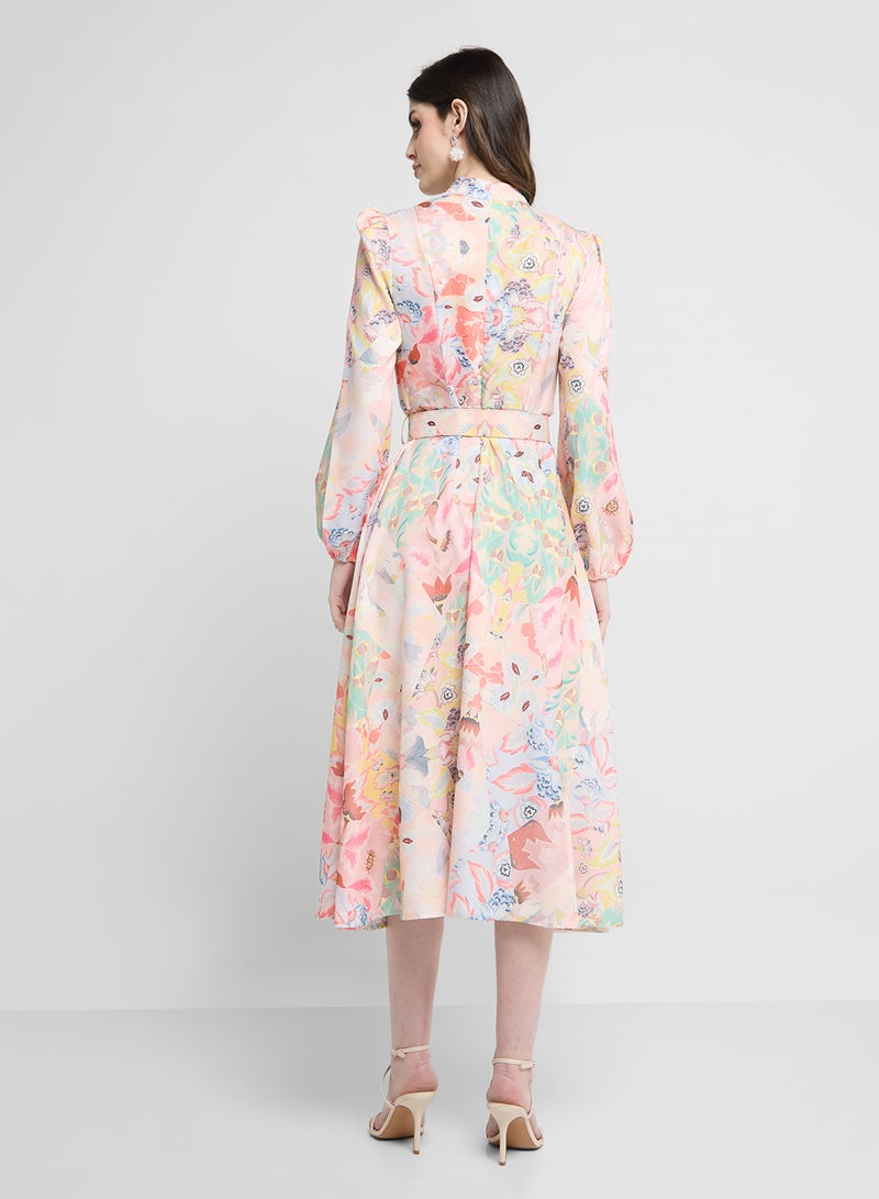 Khizana Abstract Print Dress  - Image 2