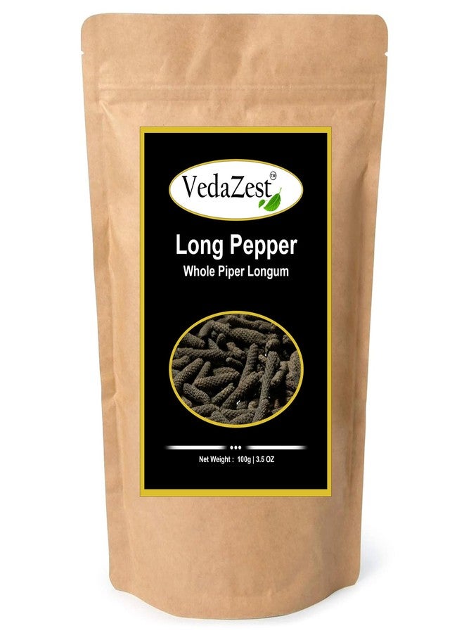 VedaZest Long Pepper Whole Piper Longum Black Peppercorns Pippali Whole Piper Indian Pure Longum Natural Poivre Wholes Dried Qualit (3.5 Oz/ 100g) - Image 2