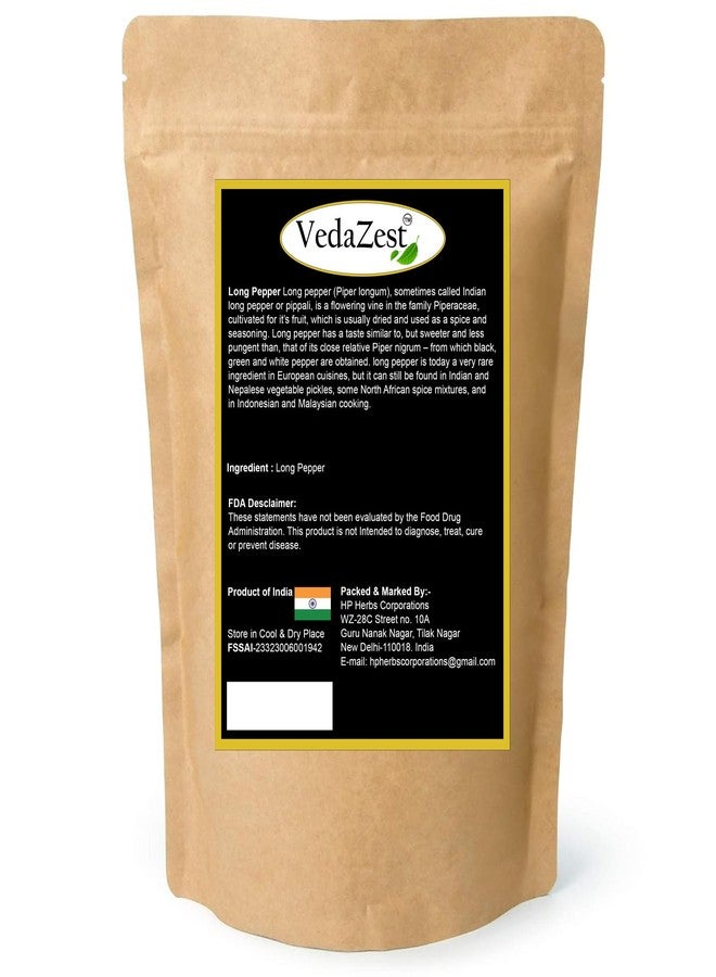 VedaZest Long Pepper Whole Piper Longum Black Peppercorns Pippali Whole Piper Indian Pure Longum Natural Poivre Wholes Dried Qualit (3.5 Oz/ 100g) - Image 3