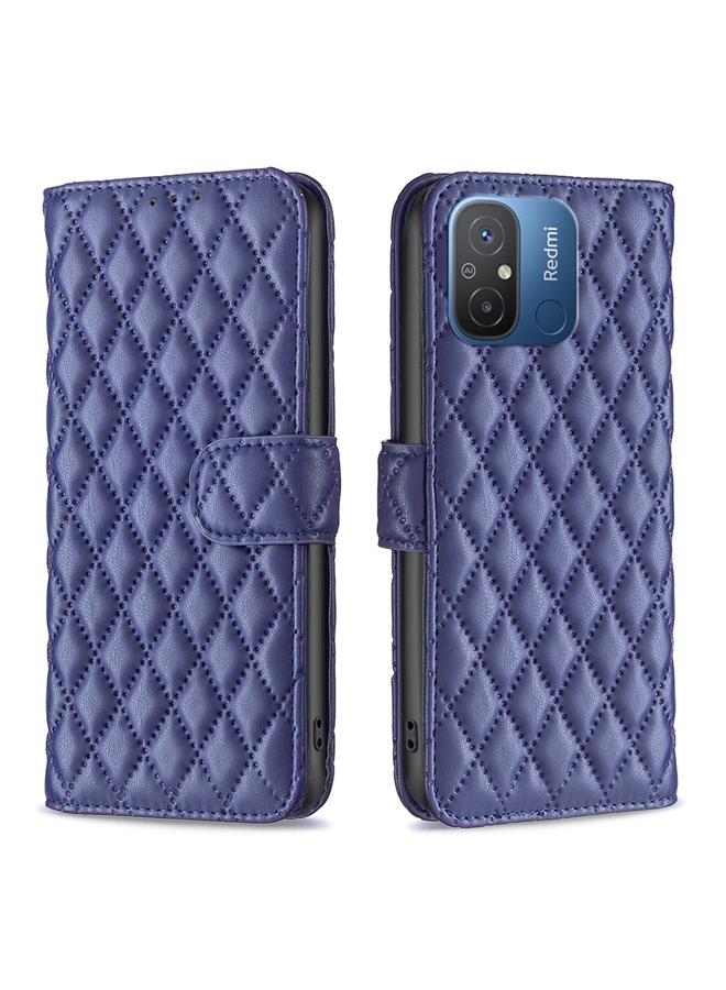 Case For Xiaomi Redmi 12C Diamond Lattice Wallet Leather Flip Phone Case