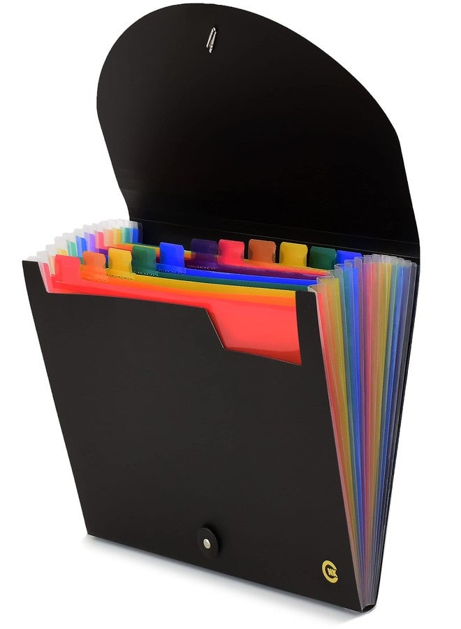 CNK File Folders Organizer with 13 Pockets Accordion Expanding Folder For Documents Receipt Document Paper Pocket Filing Products Accordian Important expandable holder files alphabetical Labels Letter - Image 1