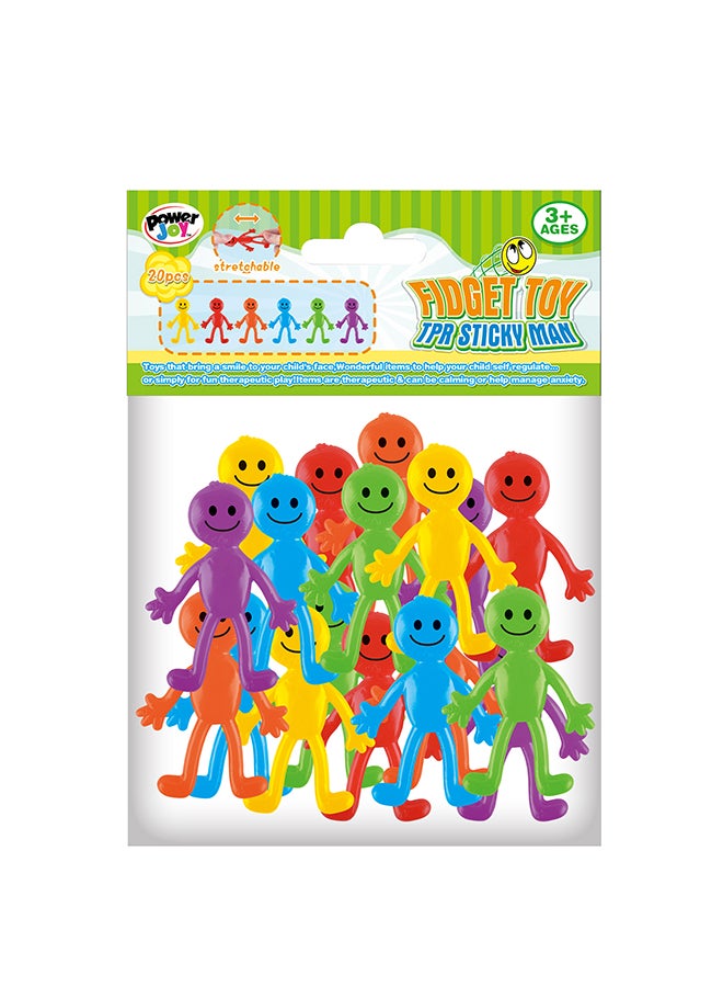 Power Joy لعبة فidget من باور جوي رجل لزج مصنوع من Tpr 20 قطعة - Image 2