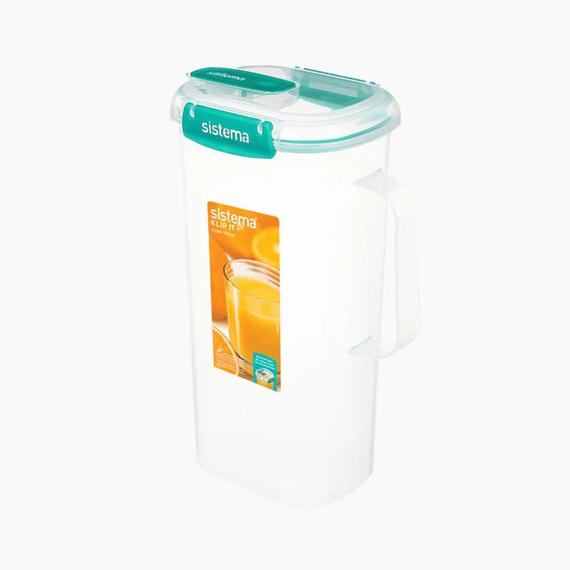 Sistema Klip IT Plus Juice Jug, 2 Liter, Minty Teal - Image 1