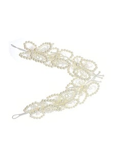Pearl Butterfly Bridal Headpiece Wedding Headband For Brides Pearl Hair Vine Rhinestone Hair Accessories For Women
