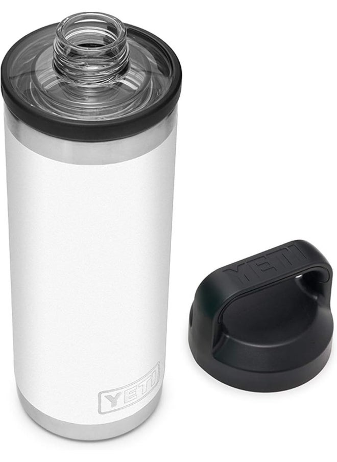 YETI Rambler 18 Oz Bottle, Vacuum Insulated, Stainless Steel With Chug Cap, White  - Image 2