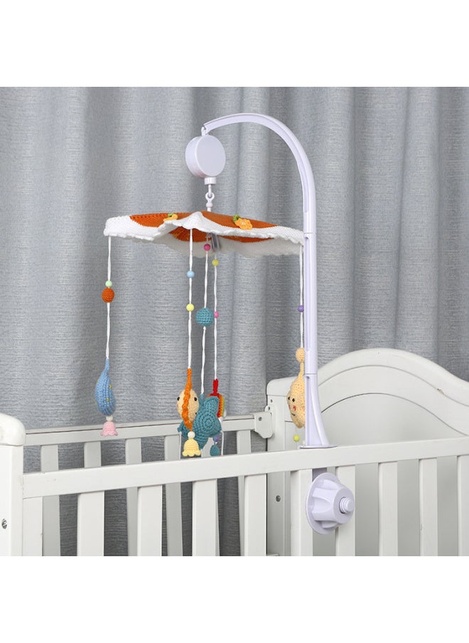 A1 Baby Bed Bell Toy Stand 3-node 66cm Universal Version Mechanical Music Rocking Cradle Bell Swing Wind Chime-Color:Battery Version/36 Piano Songs+bluetooth/bed Bell  - Image 5