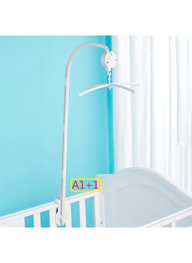 A1 Baby Bed Bell Toy Stand 3-node 66cm Universal Version Mechanical Music Rocking Cradle Bell Swing Wind Chime-Color:Battery Version/36 Piano Songs+bluetooth/bed Bell  - Image 3