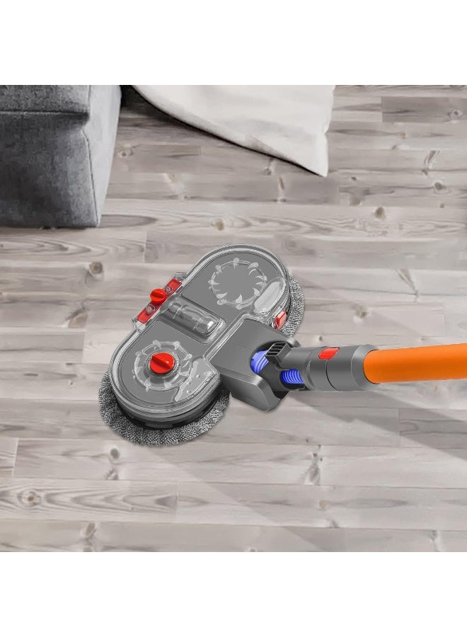 Drrobor  Electric Mop Head Attachment For Dyson V15 V11 V10 V8 V7 Vacuum Cleaner With Removable Water Tank, 13 Washable Mop Pads  - Image 4
