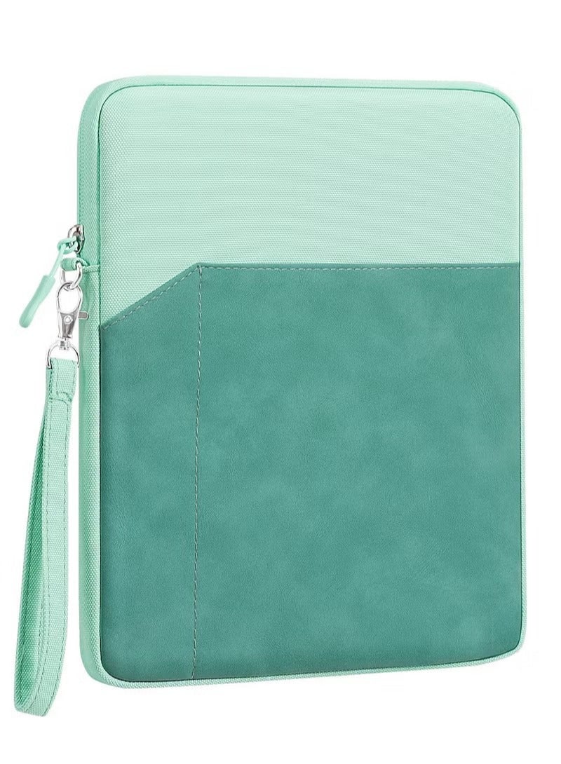 Anfan 9-11 Inch Tablet Sleeve Bag Carrying Case, Protective with Pocket, Green - Image 1