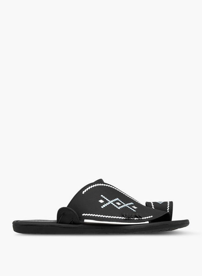 الواحة صنادل عربية مطرزة سهلة الارتداء - Image 3