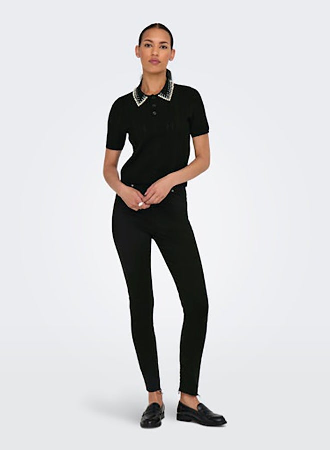 ONLY Onltia Ss Polo Pearl Top Ex Knt - Image 5