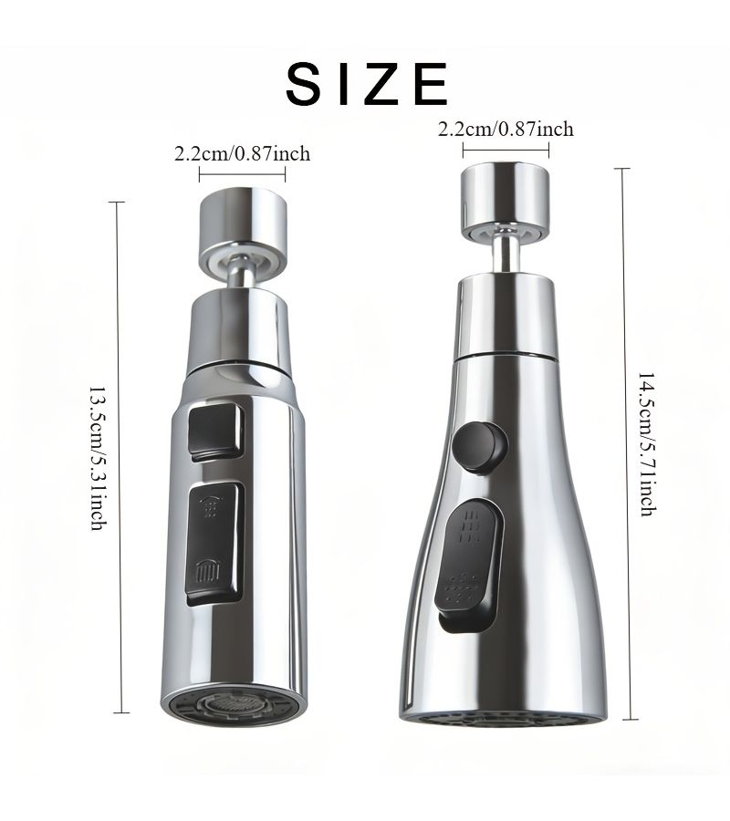 Multifunctional Faucet Connectors Silvery Bathroom Sink Faucet Replacement Parts For Household RV Shower And Bathtub - Image 3