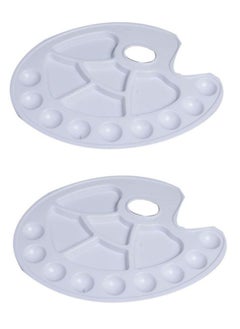 Generic Paint Tray Palette With Thumb Hole White Pack Of 2  - Image 1