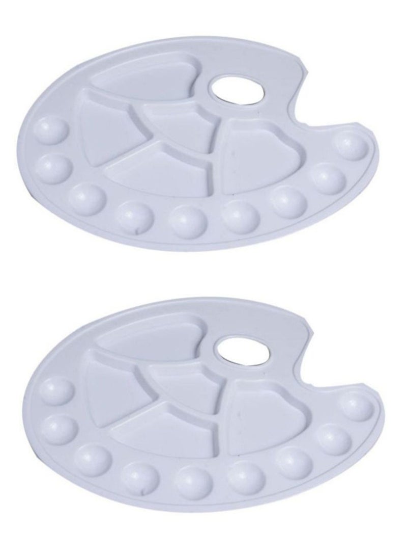 Paint Tray Palette With Thumb Hole White Pack Of 2 - Image 1