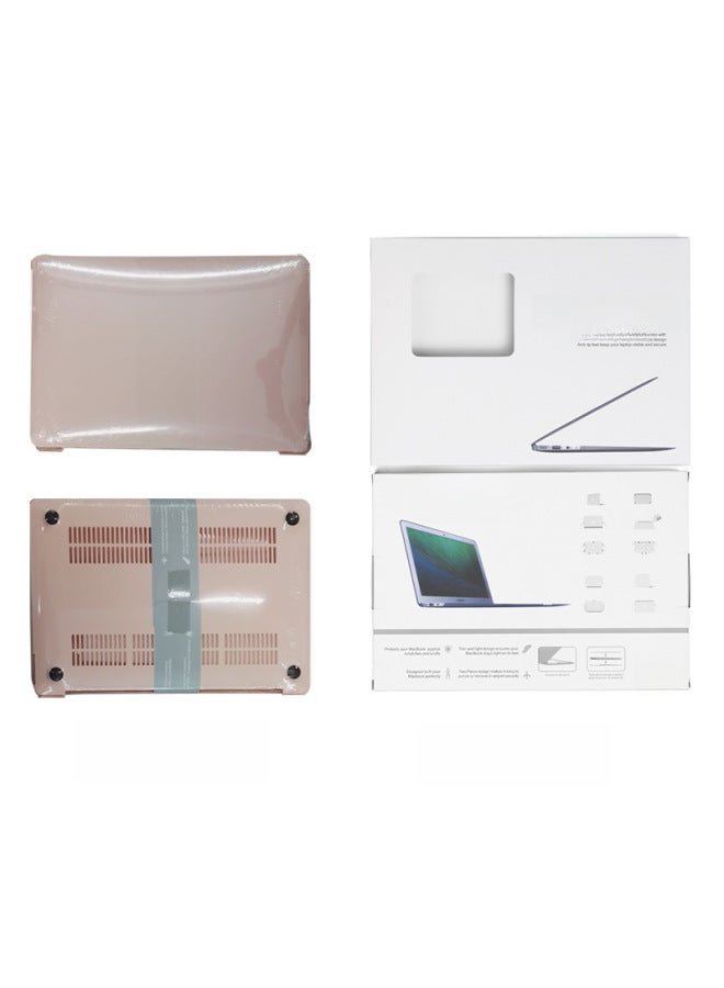 Suitable For Macbook Protective Case Apple Computer Protective Case Apple Notebook Protective Case Pro Air Case M4-Color:Cream Gradient Hollow-Rose Powder Tranquility Blue Contrast-Applicable Model:2018-2020air13(A1932/A2179/A2337) - Image 4