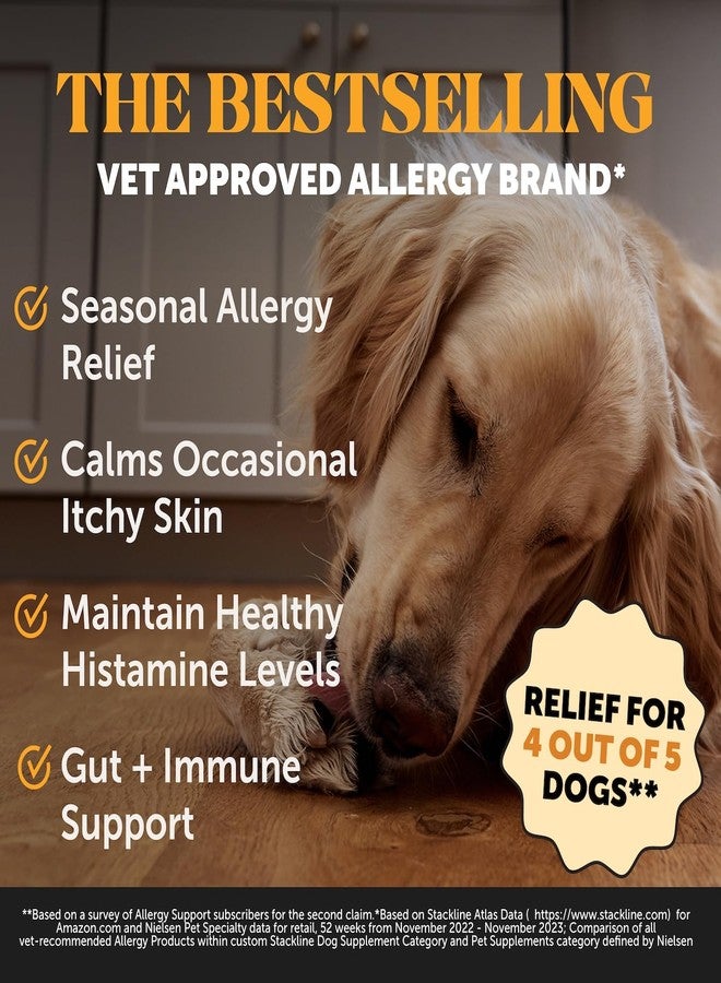 Pet Honesty Allergy Skin Health - Allergy Itch Relief & Immune Support Chews with Fish Oil, Probiotics, & Vitamin E - Helps Reduce Normal Shedding, Soothe Sensitive Skin, & Digestive Health (Salmon Flavor, 90 Ct) - Image 2