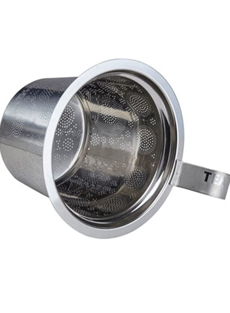 Tealand Heat Resistant Double-wall Porcelain  Teaeve "Andalusia" Teacup with Infuser and Lid for Steeping Loose Leaf Tea (0.35L) - Image 2