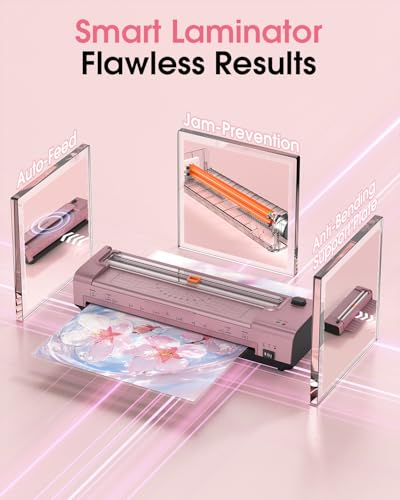 OidoZac 13 Inch Laminator Machine, A3 Personal Laminator Kit for Teachers with 20 Laminating Sheets, Hot Cold Thermal Lamination 11x17 with Anti-Bend Plate, ABS Anti-Jam & 20dB Quiet for Office School - Image 3