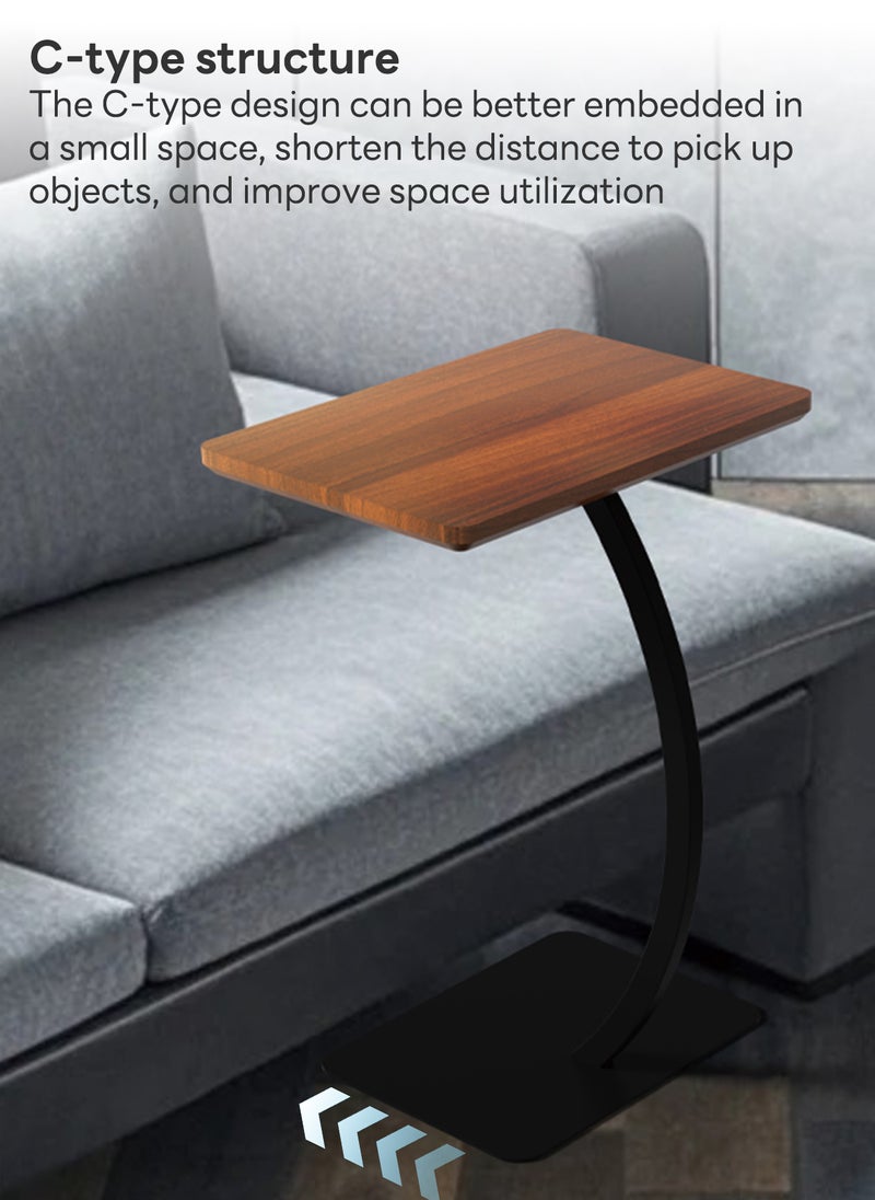 شاربدو طقم من طاولتين جانبيتين معدنيتين قابلتين للإزالة من الخشب الصلب، مقاس 48*33*65 سم - Image 5