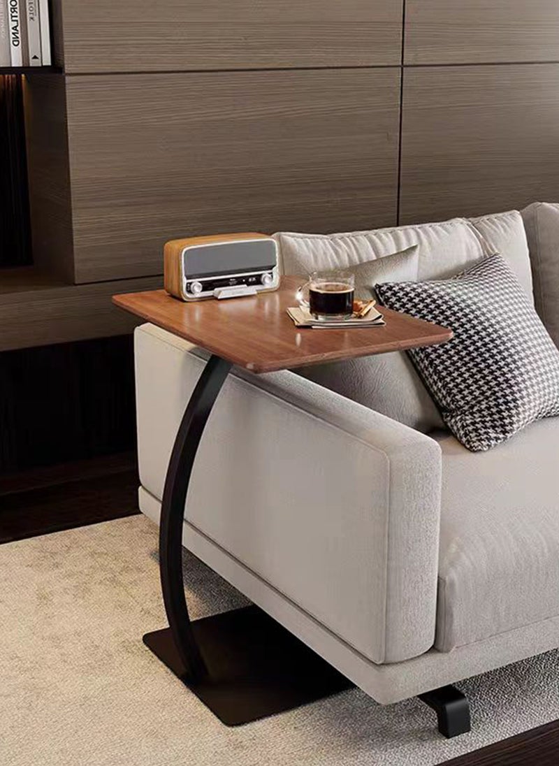 شاربدو طقم من طاولتين جانبيتين معدنيتين قابلتين للإزالة من الخشب الصلب، مقاس 48*33*65 سم - Image 1