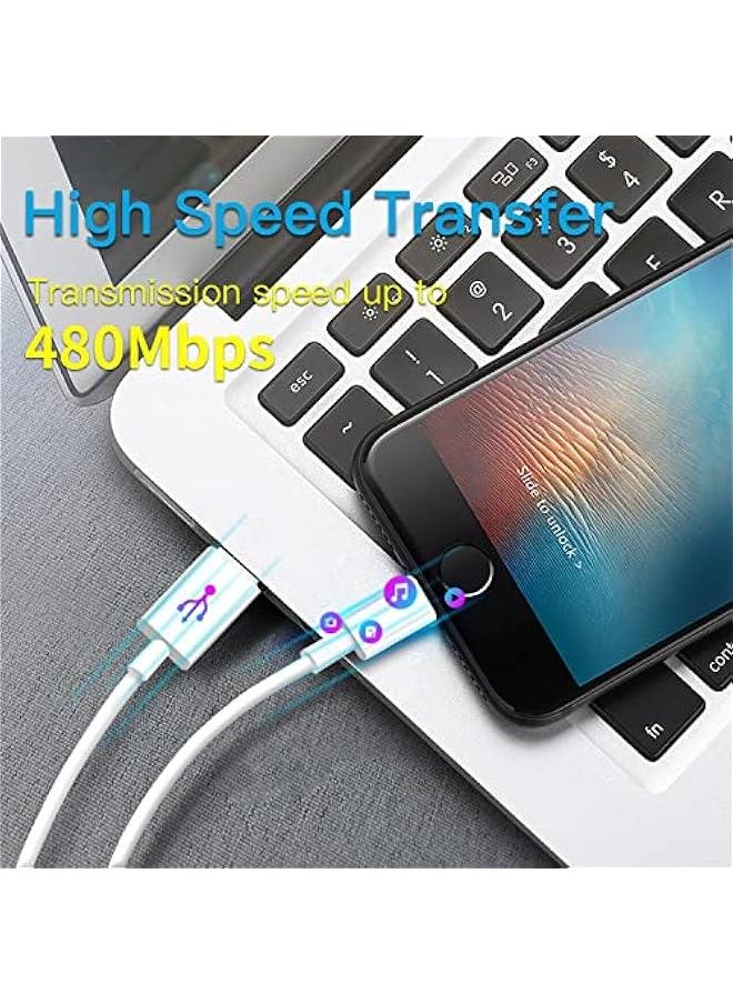 USB C to Lightning Cable 【MFi Certified】 3Pack 6FT iPhone Fast Charger Cable Power Delivery Type C Charging Cord Compatible with iPhone 14 13 13 Pro Max 12 12 Pro Max 11 XS XR X 8 iPad,White