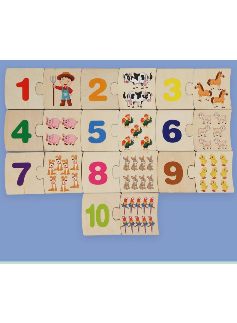 Montessori Wooden Number Matching Toy – Educational Learning Game for Kids - Image 5