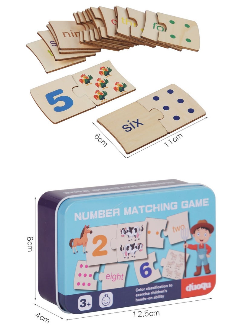 Montessori Wooden Number Matching Toy – Educational Learning Game for Kids - Image 3