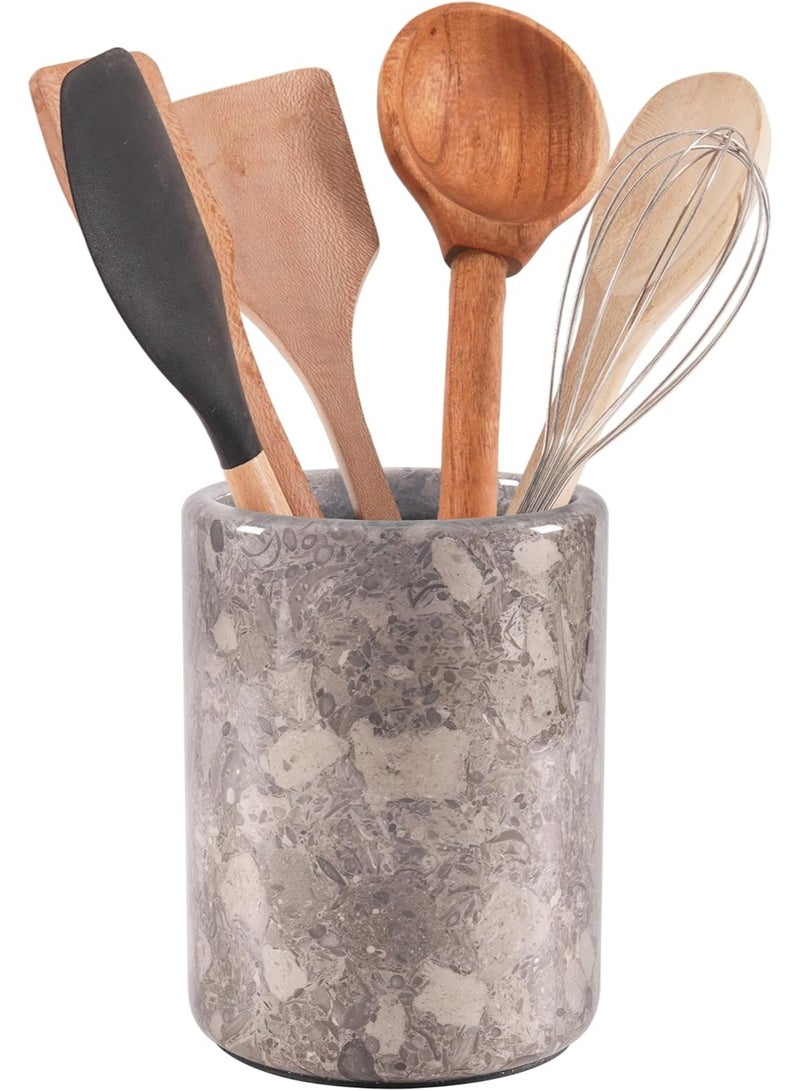 RADICALn Handmade Oceanic Marble Utensil Holder 6.5 Inch Kitchen Counter Utensil Crock Spoon Spatula Holder Cooking Utensil Organizer Home Kitchen Gift - Image 1