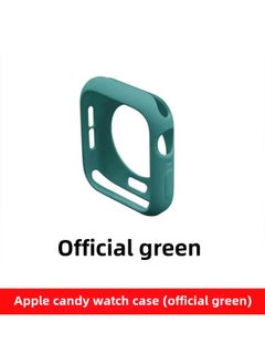 Half Pack TPU Watch Case For Apple Iwatchs10 Soft Case Ultra49mm Candy Color Frosted Protective Cover-Color:Official Green-Dimensions:Candy Shell (40mm) With Packaging