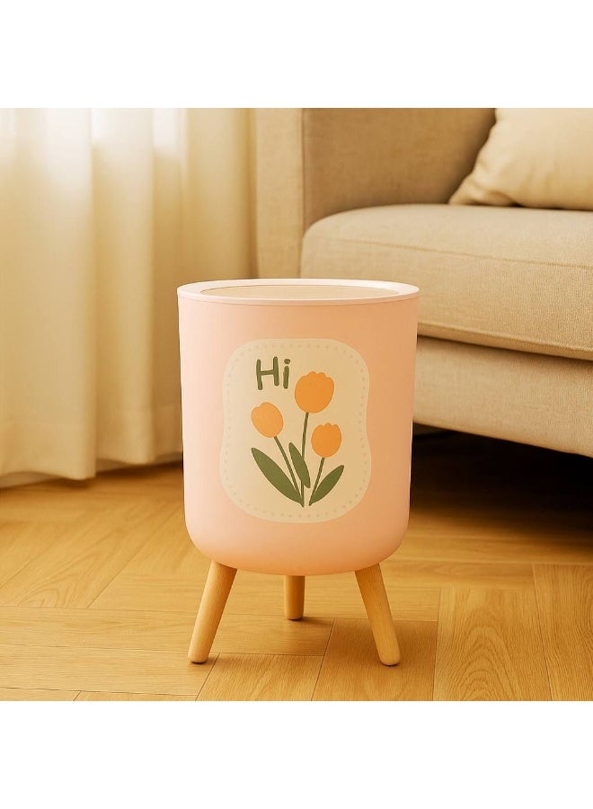 باسكت تاتش مدور 7 لتر بغطاء تاتش سهل الاستخدام