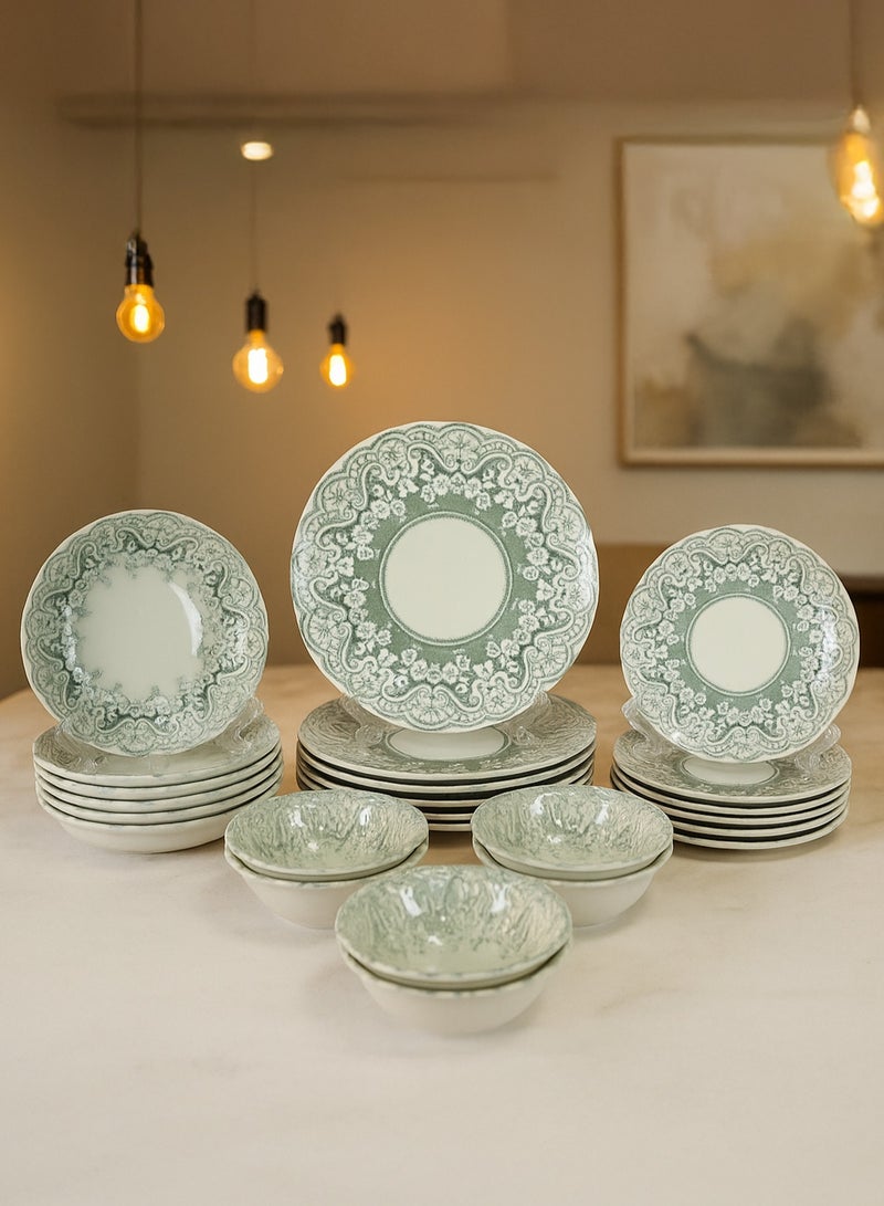 أوزو طقم عشاء OZO 2501، 24 قطعة. صنع في تركيا. - Image 1