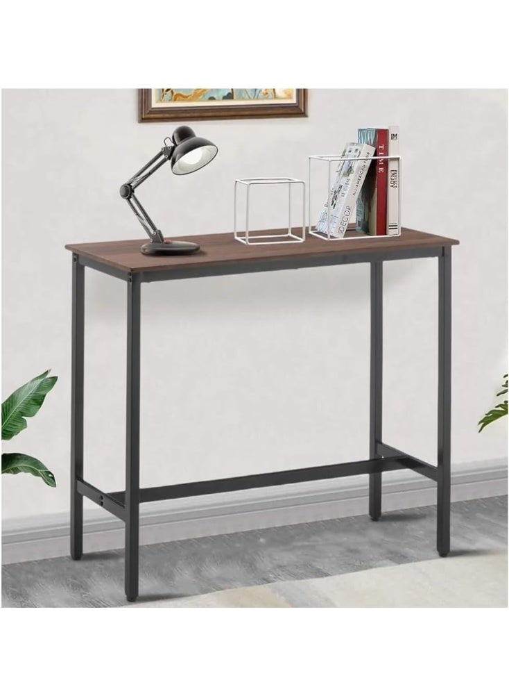 Elegant Chic Metal Bar Table, Modern Industrial Style, Sturdy Iron Frame, Space-Saving High Table, Perfect for Home Kitchen, Living Room, or Cafe, Stylish Cocktail and Breakfast Table - Image 3