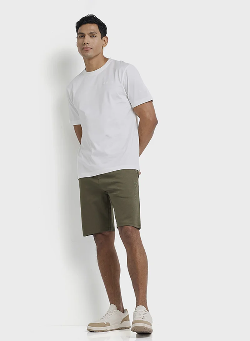 Ben Sherman Elastic Waistband Knitted Shorts