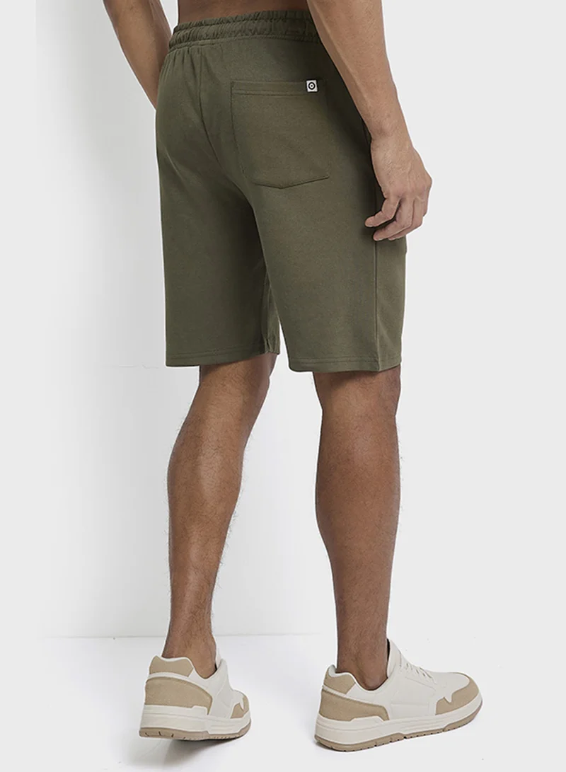 Ben Sherman Elastic Waistband Knitted Shorts
