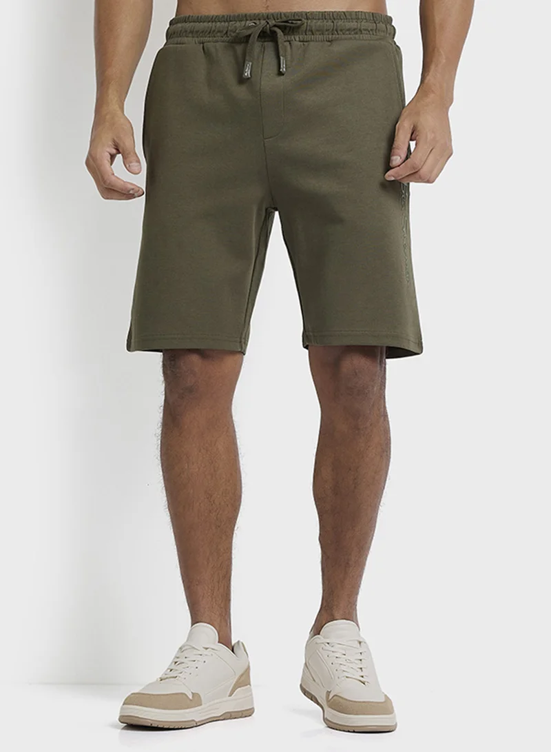 Ben Sherman Elastic Waistband Knitted Shorts