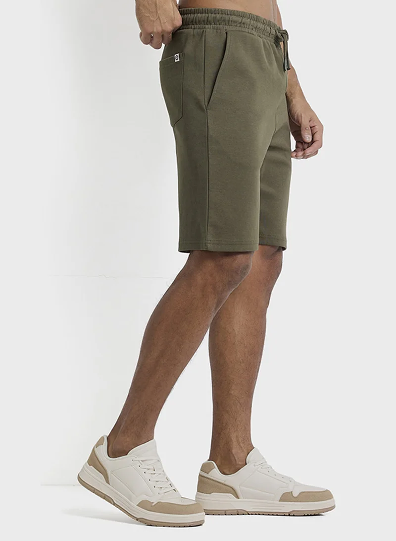 Ben Sherman Elastic Waistband Knitted Shorts