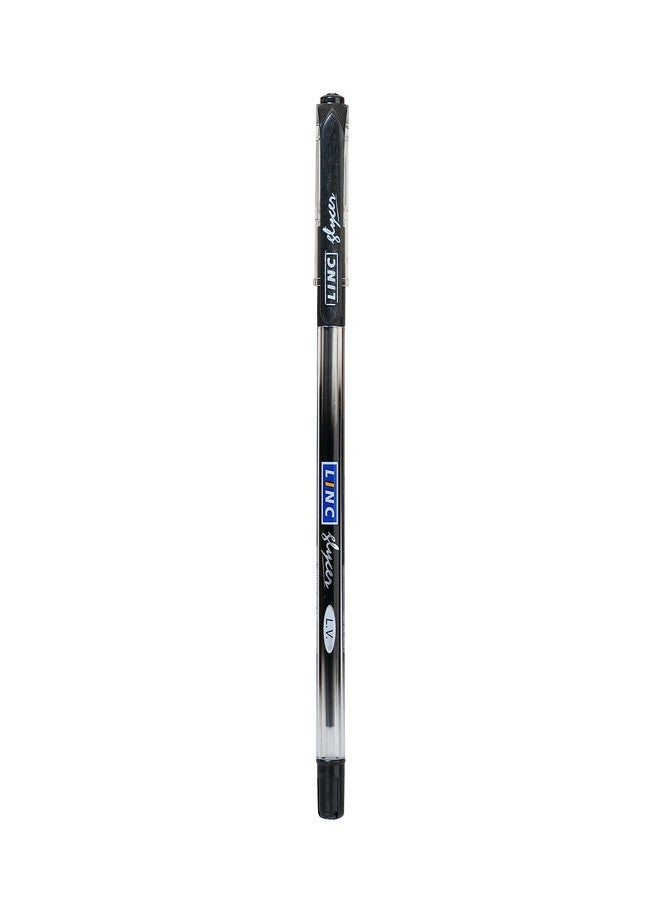 Linc 0.6 mm Glycer Smooth Ball Pen | Black Ink | Set of 10 - Image 3