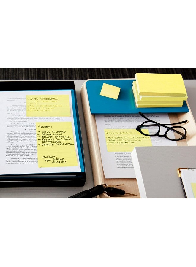 Post-it Dispenser Popup Notes 4X6 In 5 Pads Canary Yellow Clean Removal Recyclable - Image 5