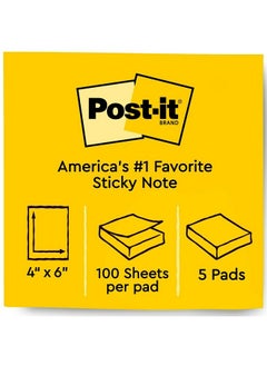 Dispenser Popup Notes 4X6 In 5 Pads Canary Yellow Clean Removal Recyclable - pzsku/Z1CDA3455FB5734D0FC96Z/45/_/1720520855/d534a483-848e-4848-b37a-4f981f47fcca