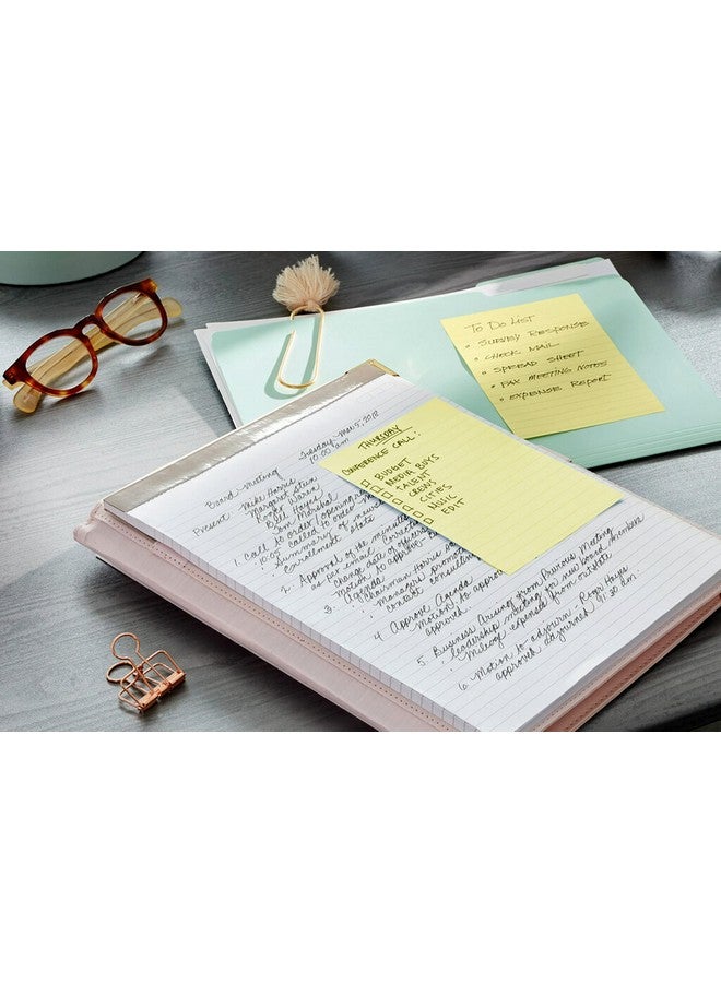 Post-it Dispenser Popup Notes 4X6 In 5 Pads Canary Yellow Clean Removal Recyclable - Image 4