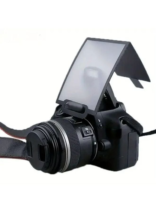 Black Universal Soft Screen Flash Diffuser Portable Foldable Professional Photography Accessory Compatible with DSLR Canon - Image 4