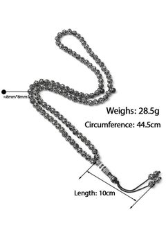 GRKC 99 Beads 8mm Acrylic Tasbih Prayer Beads – Lightweight, Durable, Perfect for Daily Use  - Image 3